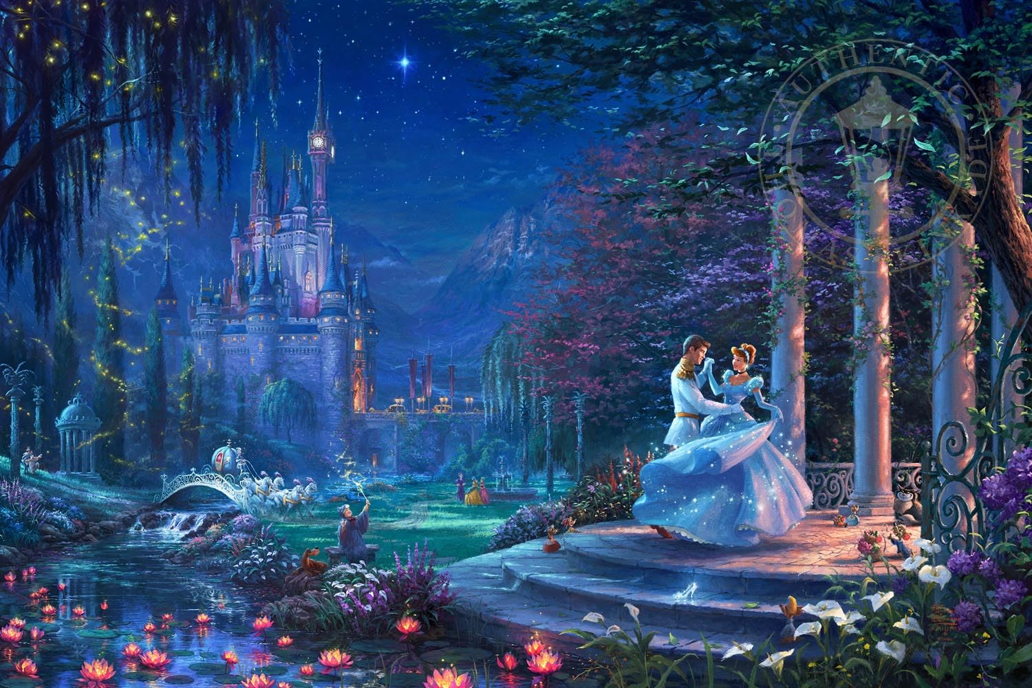 Amazon.com: Thomas Kinkade Studios Disney Cinderella Dancing in